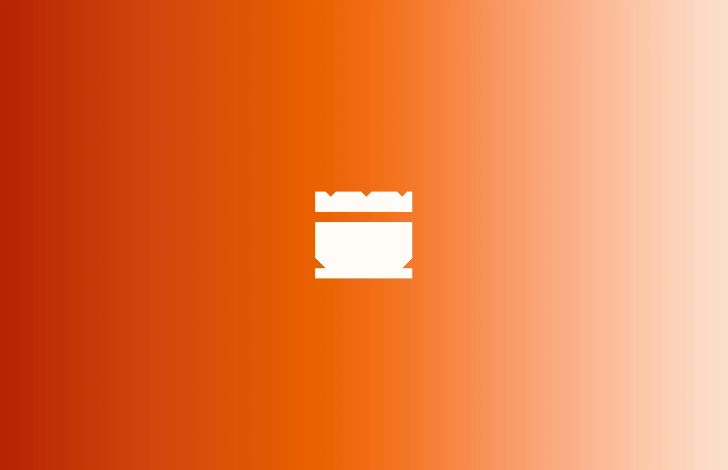 Ícono minimalista en fondo degradado naranja de F48 Motion Design.